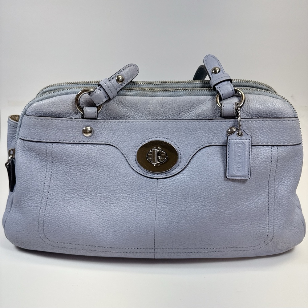 COACH Womens Lilac Leather Penelope Tote CN - Picture 2 of 16
